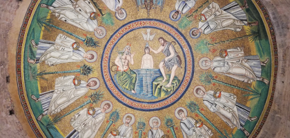 Battistero degli Ariani - Battesimo di Cristo nel fiume Giordano